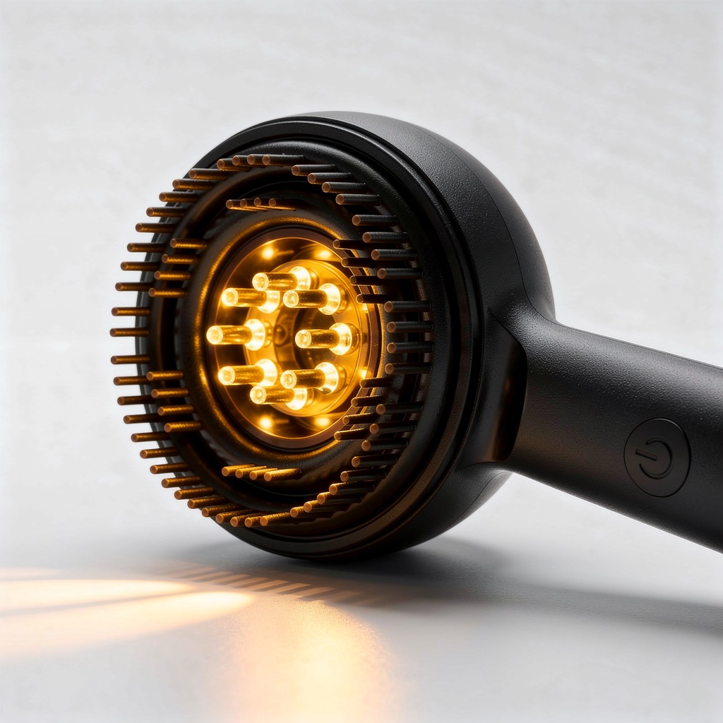 Close-up van de siliconen noppen en de leds